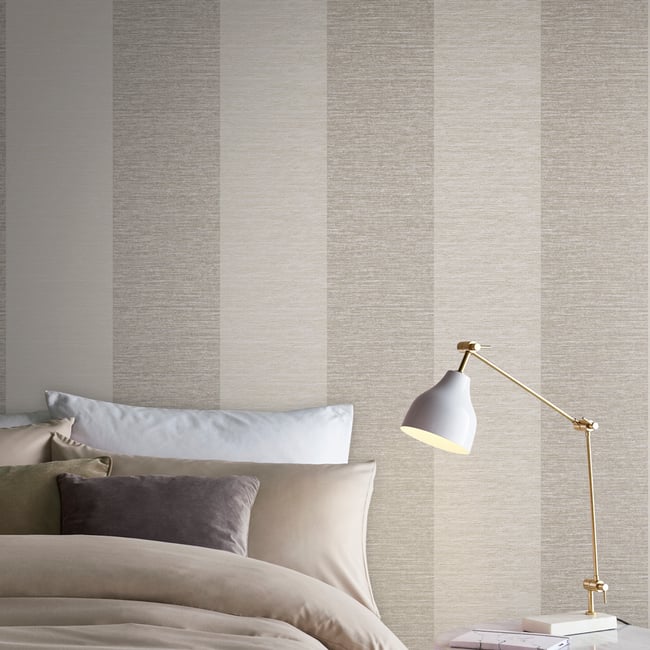 Papier peint Atelier rayures Stone Couleur cuivre <span itemprop=