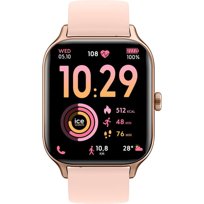 Montre connectée ICE FIT RT 3.0 doré rose saumon <span itemprop=