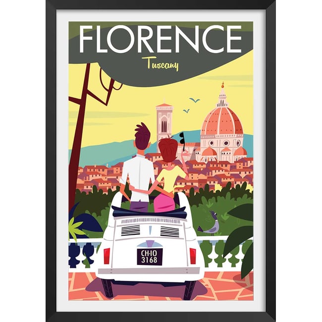 Affiche voyage à florence - HEXOA