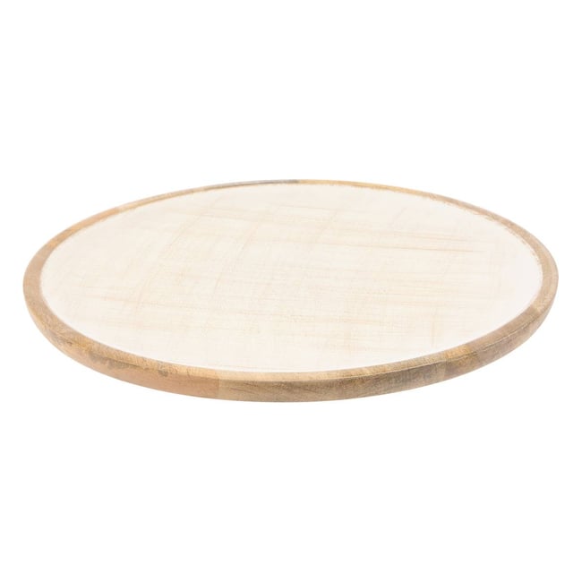 Assiette de présentation ronde en manguier AVA - ATMOSPHERA