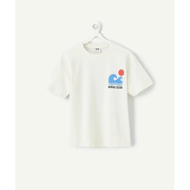 T-shirt maniche corte stampata 3-14 anni ecru  TAPE A L'OEIL