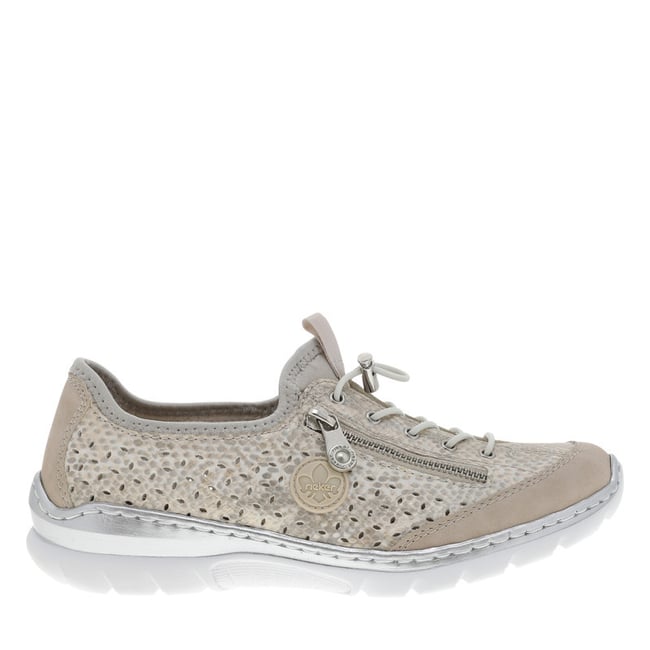 Sneakers FEMME RIEKER® beiges et à slip-on beige <span itemprop=