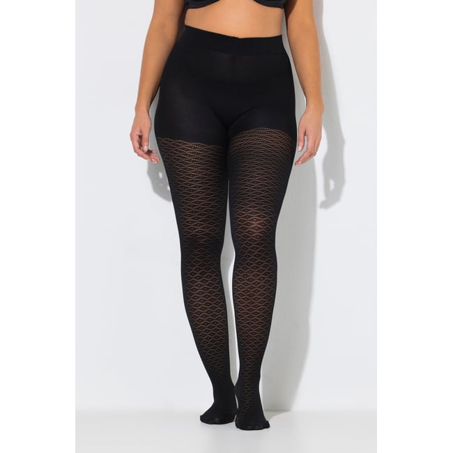 Collants à motifs noir <span itemprop=