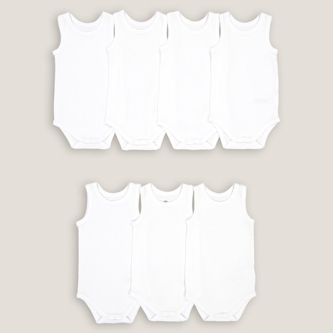 Lote de 7 bodies blanco <span itemprop=