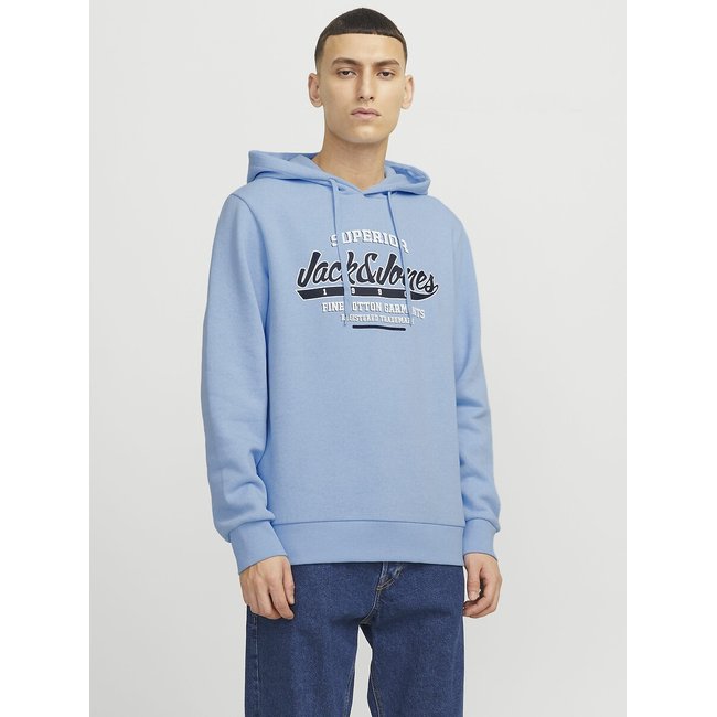 Свитшот прямого покроя с капюшоном с логотипом - JACK & JONES (Джек Джонс)