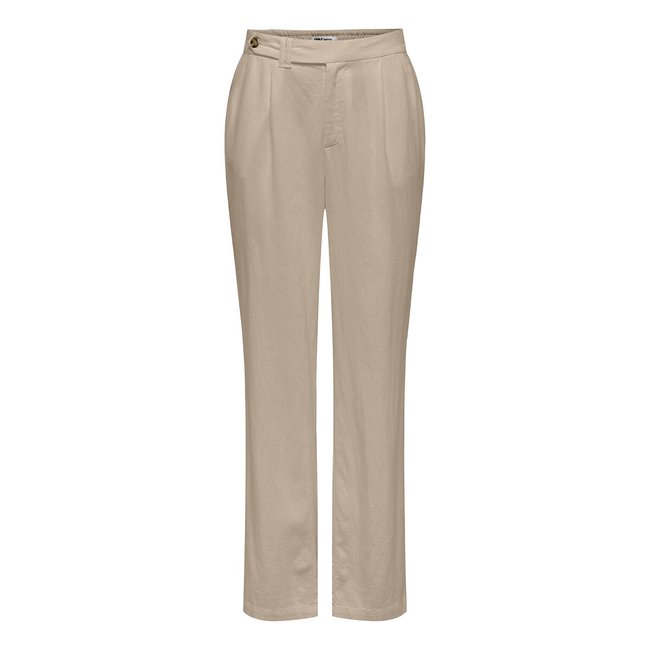 High-Waist-Hose aus Leinenmix - ONLY TALL