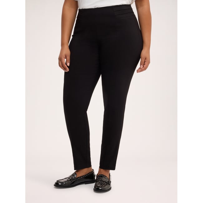 Jeggings avec pli frontal et boutons décoratifs - FIORELLA RUBINO