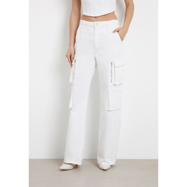 Jean Cargo Kori blanc <span itemprop=