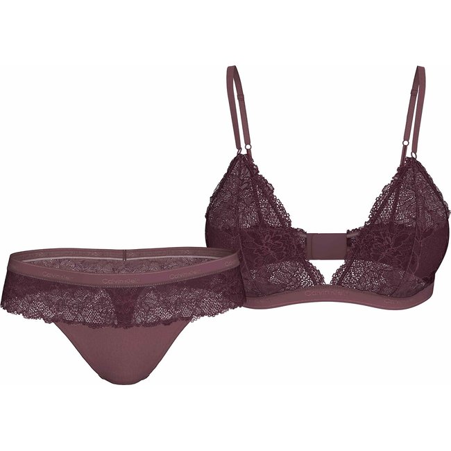 Modern Lace Bra/Knickers Set, light purple, CALVIN KLEIN UNDERWEAR