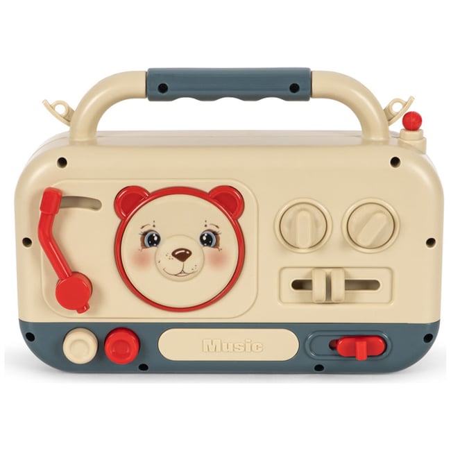 Radio pour bébé beige, bleu, jaune <span itemprop=