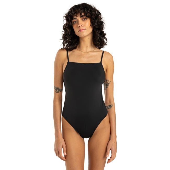 Maillot de bain une pièce SOL SEARCHER noir black pebble <span itemprop=