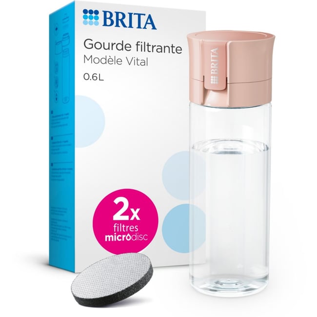 Gourde filtrante filtrante Vital abricot - BRITA