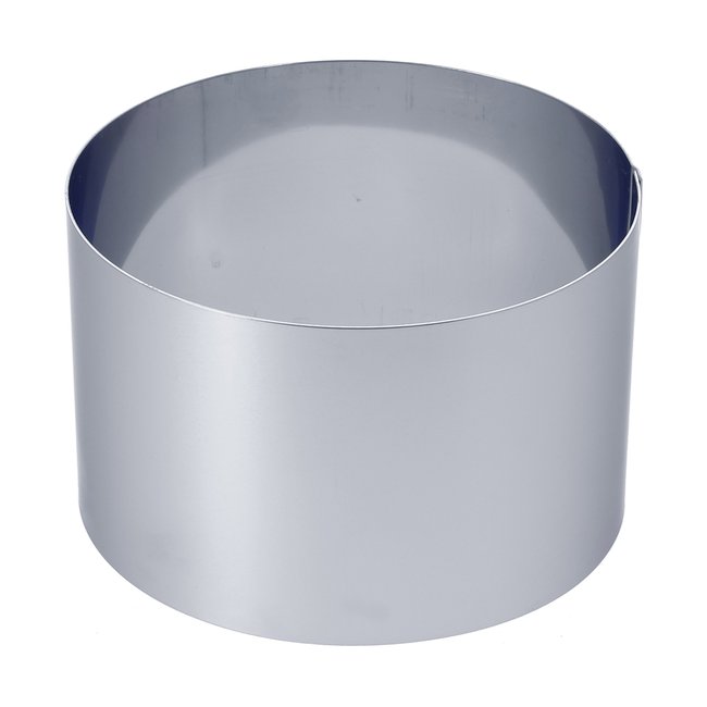 Cercle haut en inox à «pain surprise» ø 16cm gris <span itemprop=