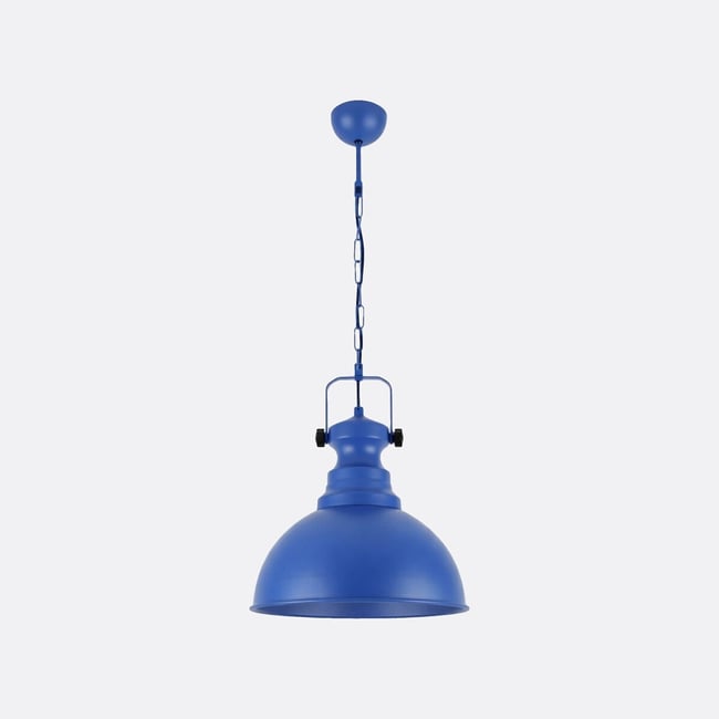 Светильник подвесной из металла, Kure / Кьюр синий SO'HOME