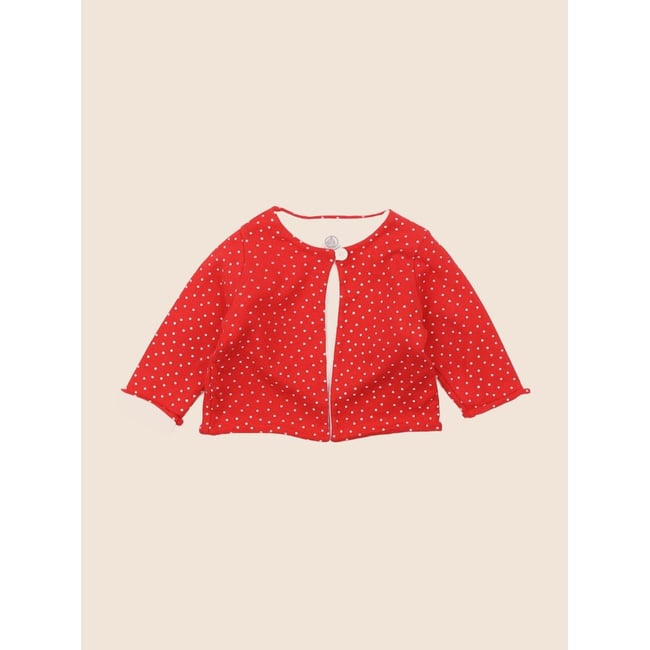 Gilet - Très bon état rouge <span itemprop=