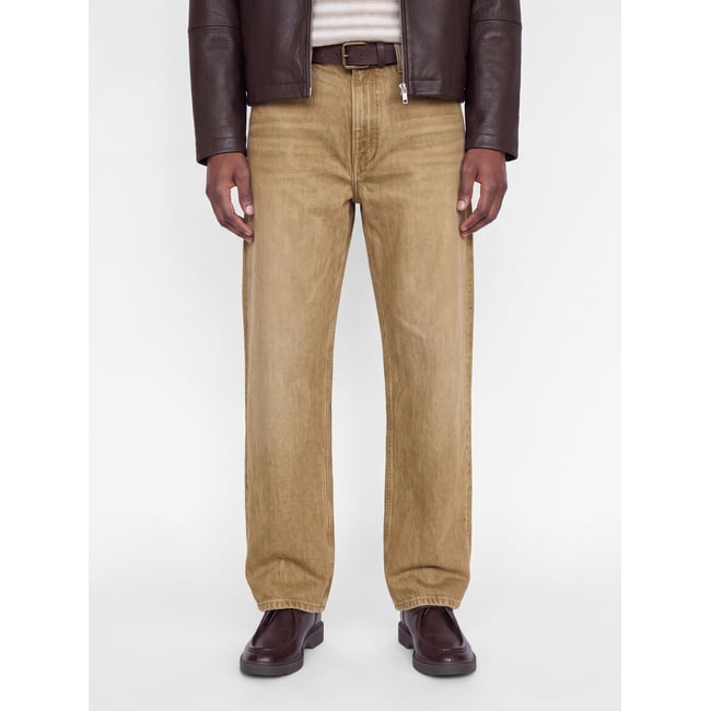Jean Coupe Droite marron - brown denim 1 <span itemprop=
