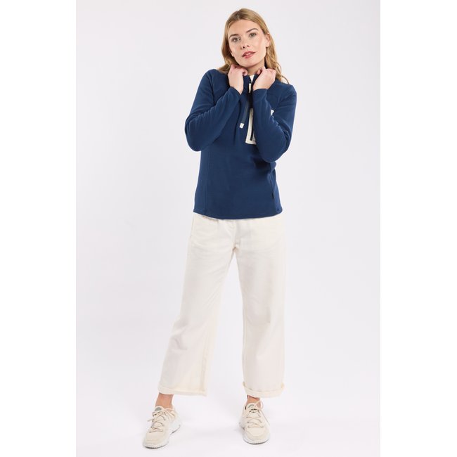 Sweat polaire zippé en Micropolaire Polartec® MOLENE navy <span itemprop=