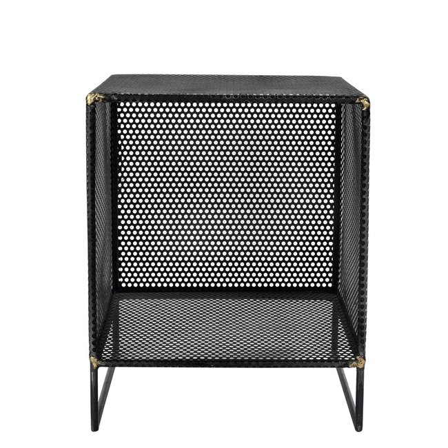 Cube en métal 1 niche Loft Couleur noir <span itemprop=