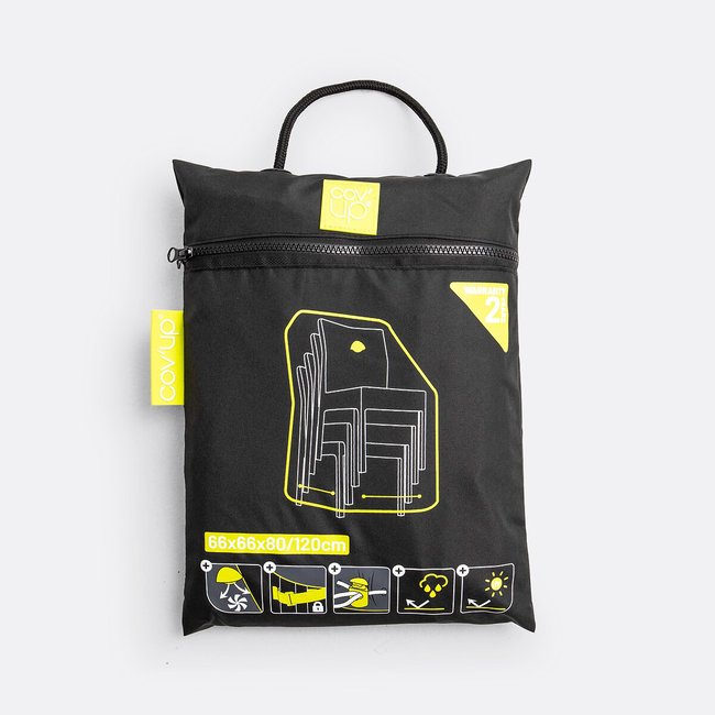 Funda protectora para sillas apilables Pext negro <span itemprop=