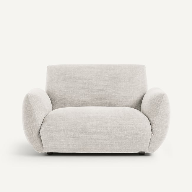 Fauteuil, en coton et lin, SPOGANO - AM.PM