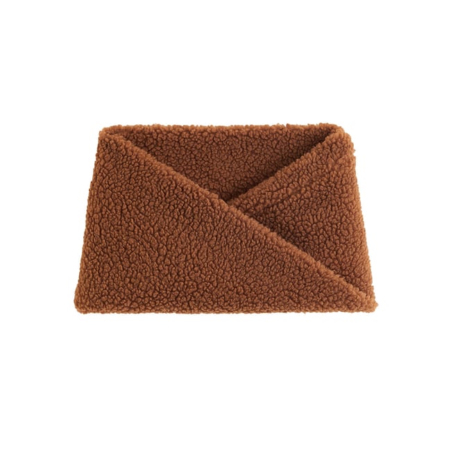 Cache cou enfant en sherpa Moka marron <span itemprop=