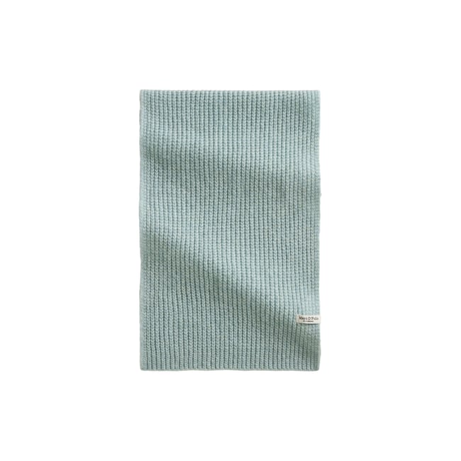 Écharpe en MIx de laine vierge douce bleu clair <span itemprop=