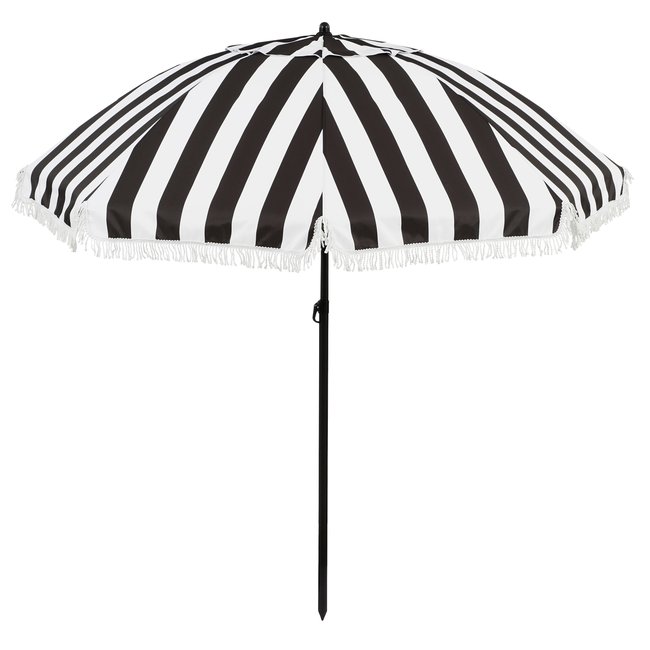 Parasol à rayures OSBORN noir <span itemprop=