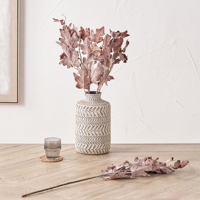 Set of 6 82cm Mulberry Brown Maple Leaf Stems, brown, ÉDITÉ