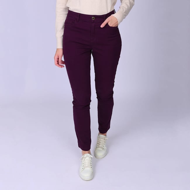 Pantalon Hilena violet <span itemprop=