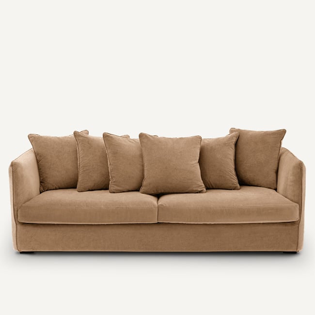 3-, 4- oder 5-Sitzer-Sofa, stonewashed Velours, Neo Chiquito - AM.PM