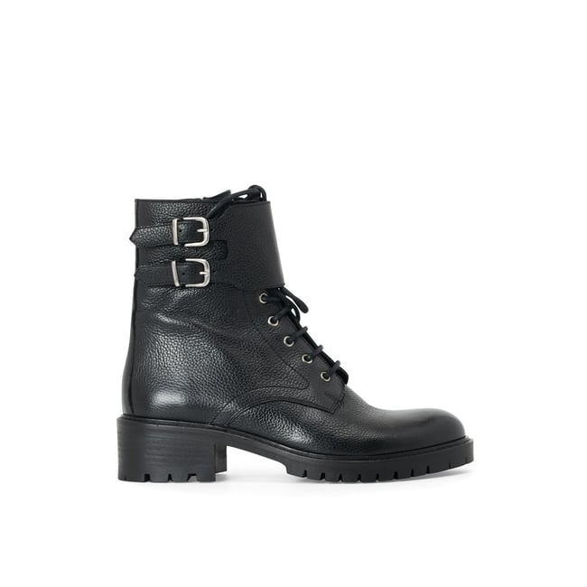 Boots en cuir TURNER noir <span itemprop=