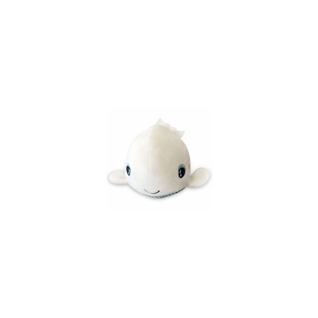 Peluche veilleuse Shakies Baleine peluche lumineuse blanc <span itemprop=