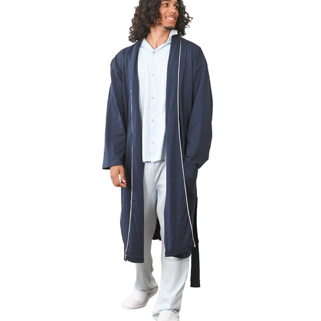 Robe de chambre mixte en jersey OXFORD - SENSEI MAISON