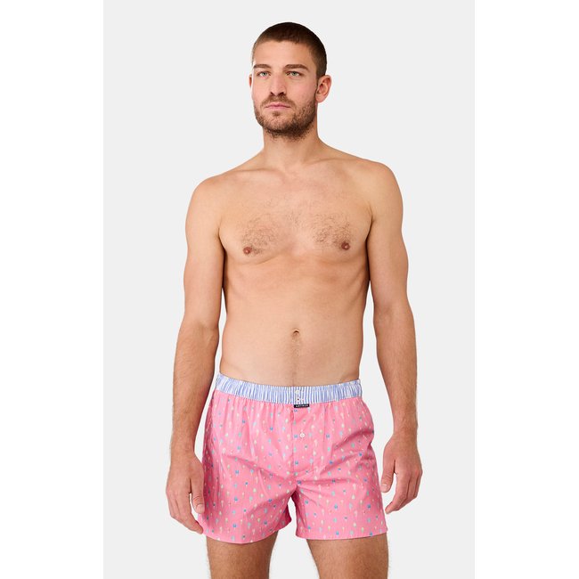 Caleçon suspensoir en coton, Le Club n°1154 rose <span itemprop=