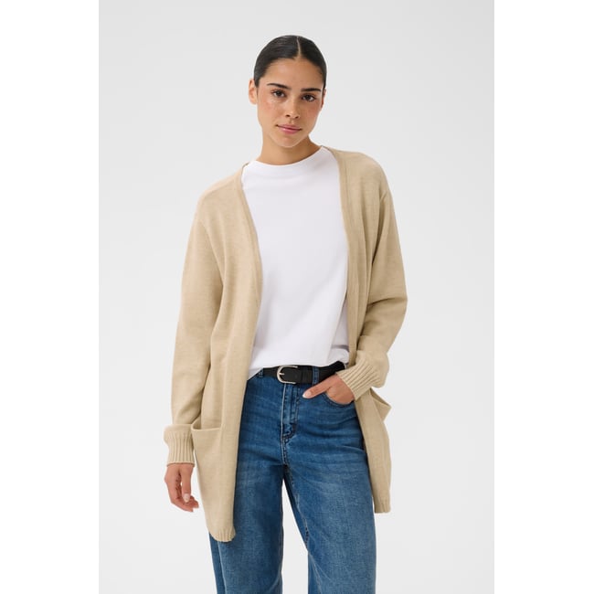 Cardigan à tricot beige feather gray <span itemprop=