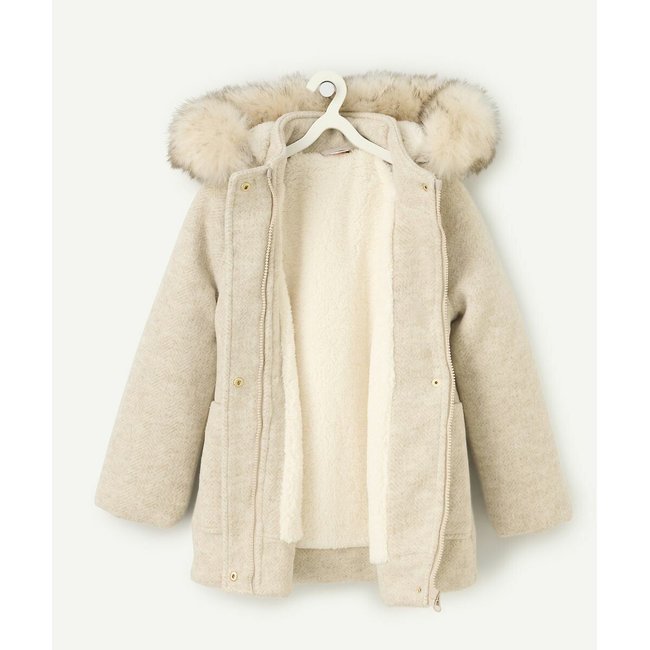 Sherpa hooded coat clearance