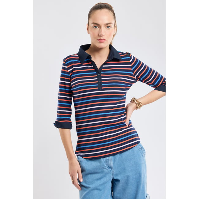 Polo rayé 4 couleurs en coton épais - ARMOR-LUX