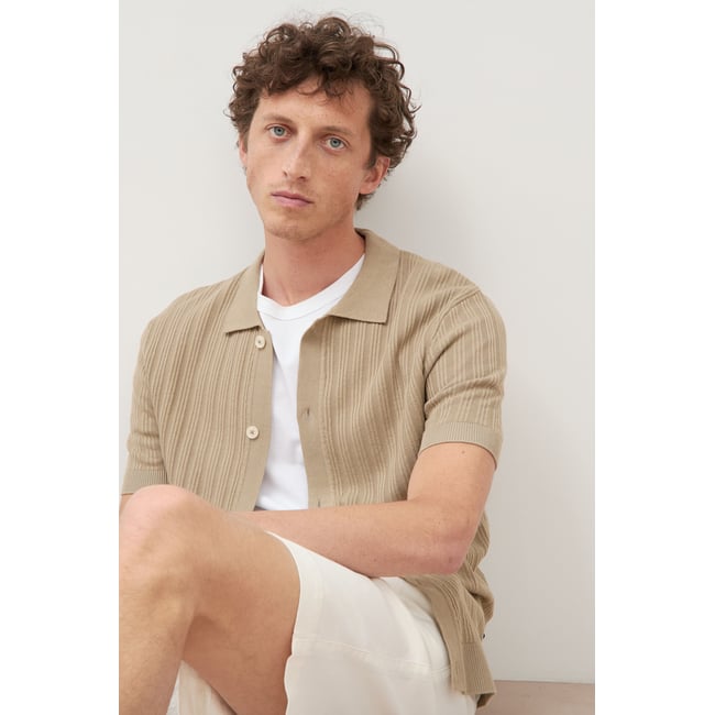 Chemise en coton manches courtes - BONOBO