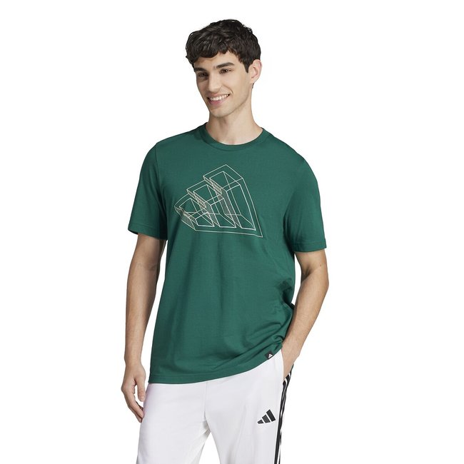Camiseta gráfica Tech Outline verde <span itemprop=