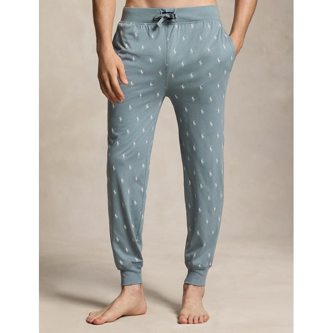Pyjama Trousers with Pony Print, grey, POLO RALPH LAUREN