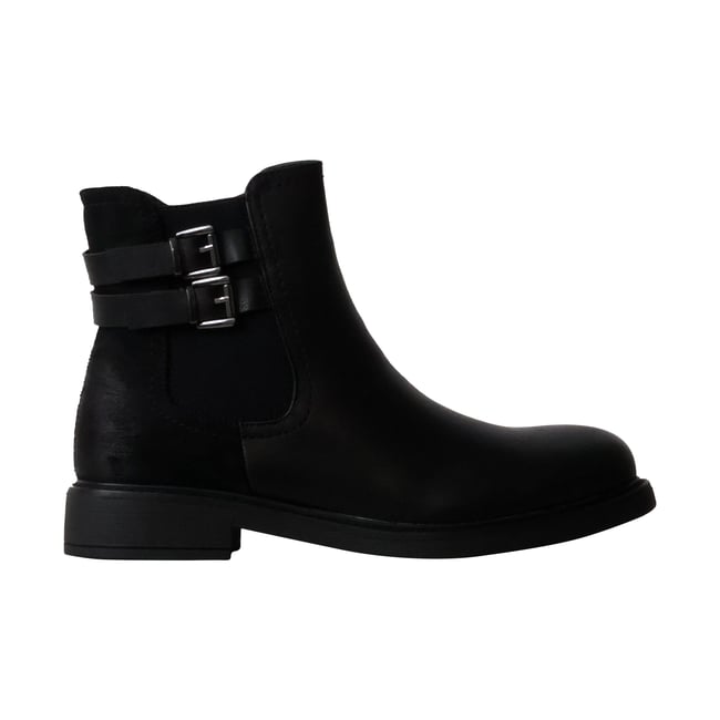 Bottines à Zip noir <span itemprop=