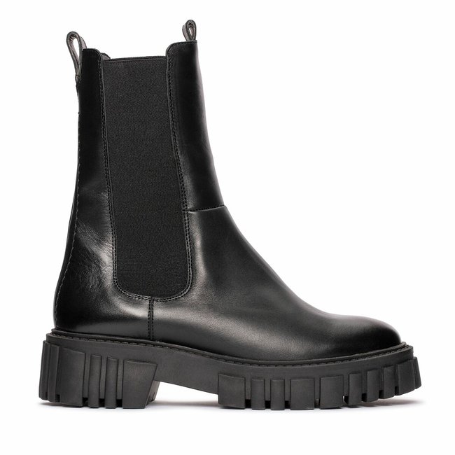 Page Top Ankle Boots in Leather, black, CLARKS