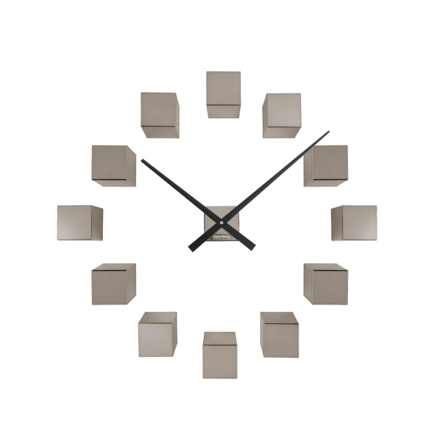 Horloge Murale Plastique DIY CUBIC METALLIC - KARLSSON