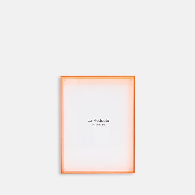 Moldura em plexiglas, comprimento 31,6 x altura 41,6 cm, PLEXA laranja <span itemprop=