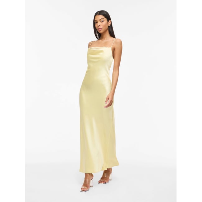 Robe Longue pastel yellow <span itemprop=