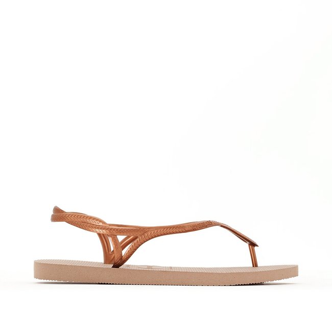 Luna Sandals with Twisted Strap, rose gold, HAVAIANAS