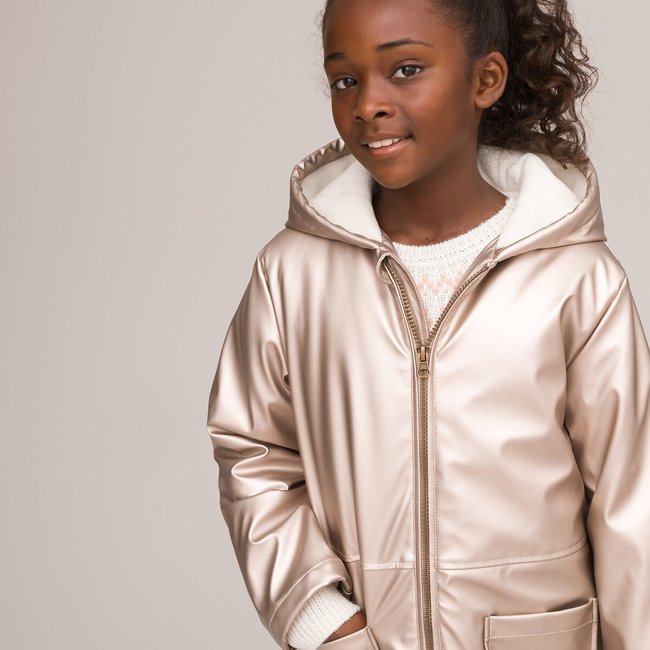 Long hooded jacket discount