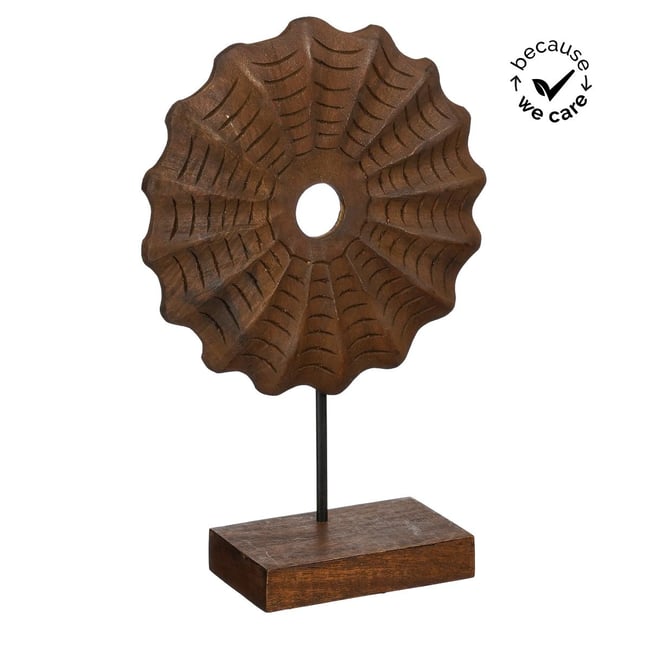 Statue ou figurine décorative PAVEL Couleur brun <span itemprop=