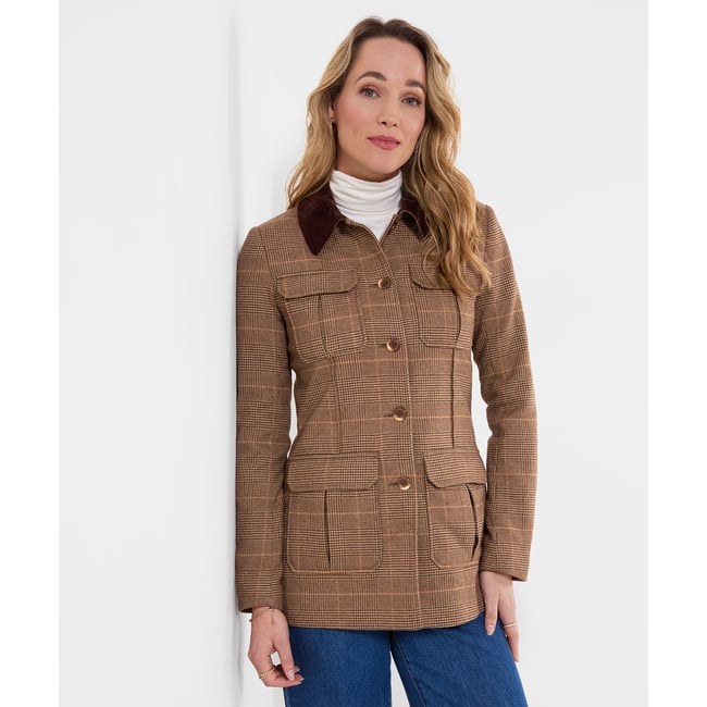Remarquable Veste Utilitaire Tradition marron <span itemprop=