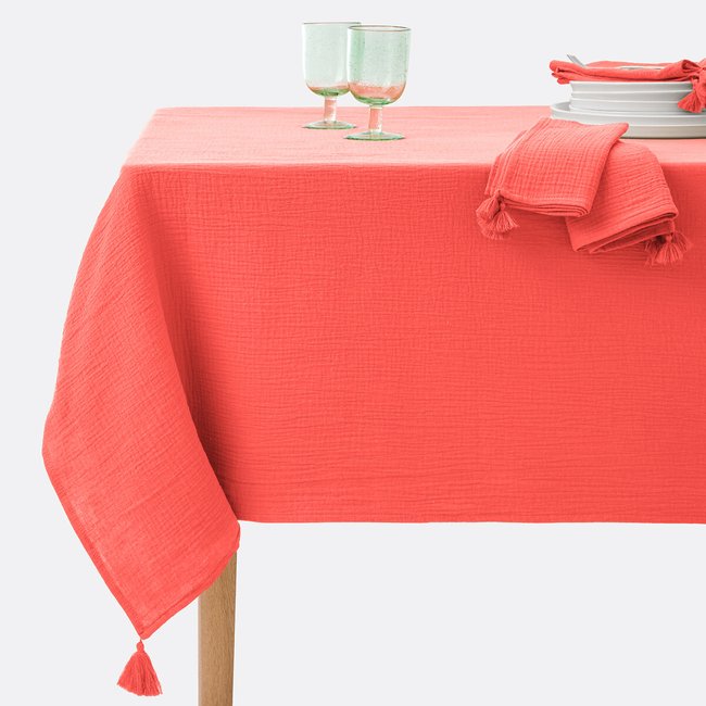 Kumla Cotton Muslin Tablecloth - LA REDOUTE INTERIEURS